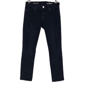 GAP 1969 Always Skinny Corduroy Pants Navy Blue Mid Rise